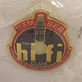 Coca-Cola Collectibles - Coke Member Hi Fi Club Enamel Pin or Tie Tack