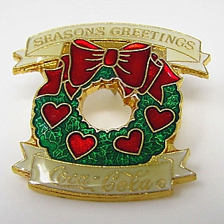 Coca-Cola Collectibles - Coke Seasons Greetings Enamel Pin or Tie Tack