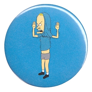 MTV's Beavis and Butt-head Collectibles - Cornholio Metal Pinback Button