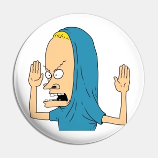 MTV's Beavis and Butt-head Collectibles - Cornholio Metal Pinback Button