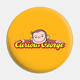 Comics and Cartoons Collectibles - Curious George Pinback Button