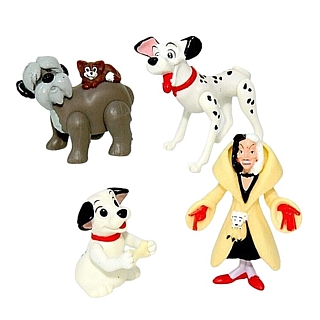 Walt Disney Movie Collectibles - 101 Dalmatians Set of 4 McDonald's Happy Meal Toys