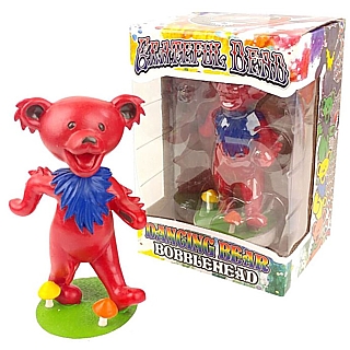 Grateful Dead Collectibles - Dancing Bear Bobblehead Doll RED