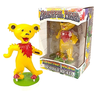 Grateful Dead Collectibles - Dancing Bear Bobblehead Doll YELLOW