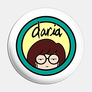 MTV 1990's Cartoon Character Collectibles - Daria Metal Pinback Button