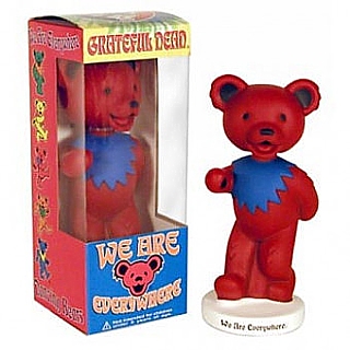 Grateful Dead Collectibles - RED Dancing Bear Bobble Head Dolls Nodder