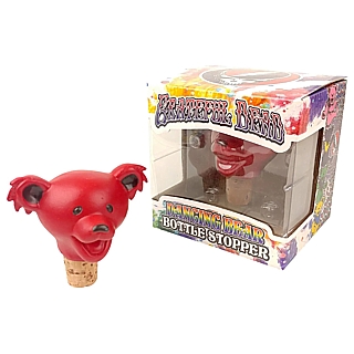 Grateful Dead Collectibles - Dancing Bear Bottle Stopper RED