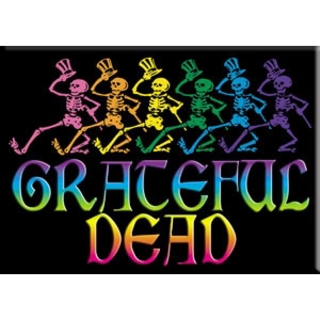Rock and Roll Collectibles - Grateful Dead Dancing Skeletons Magnet