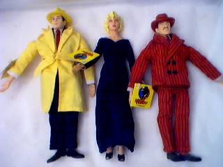 Movie and Comic Strip Character Collectibles - Dick Tracy, Breathless Mahoney, Big Boy Dolls