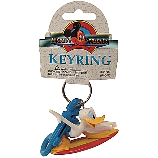 Walt Disney Collectibles - Donald Duck Surfer Keychain Clip Keyring