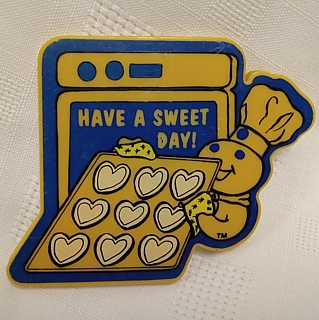 Pillsbury Collectibles - Poppin' Fresh Doughboy Have a Sweet Day Kitchen Magnet
