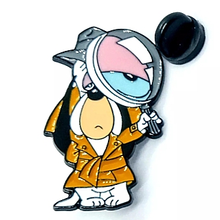 Droopy Dog Detective Enamel Pin / Tie Tack
