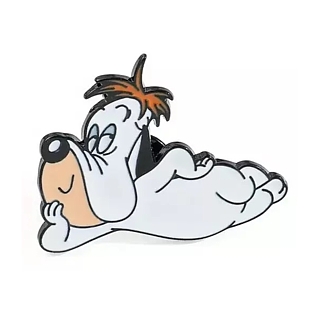 Droopy Dog Enamel Lapel Pin Tie Tack