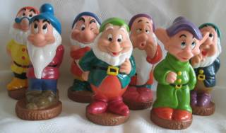 Snow White Dwarfs Set of 7 Vinyl Figures