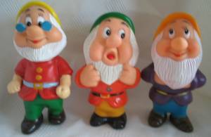 Snow White Dwarfs Vinyl Squeaker Toys