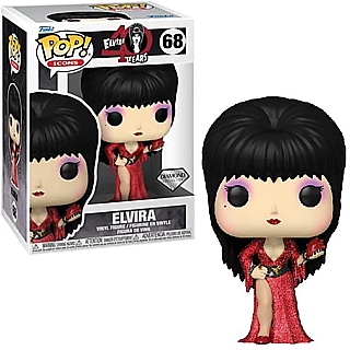 Horror Movie Collectibles - Elvia 40th Anniversary Diamond Glitter POP! Icons Vinyl Figure 68