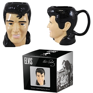 Elvis Presley Collectibles - Elvis Presley Head Sculpted Ceramic Mug