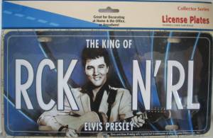 Elvis Presley License Plate