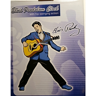 Rock and Roll Collectibles - Elvis Presley Swinging Hips Pendulum Clock