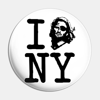 Classic Movies from the 1980's Collectibles Escape from New York Snake Plissken Pinback Button