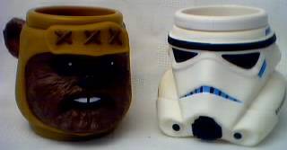 Star Wars Collectibles - Wicket Ewok and Storm Trooper Cup Mug