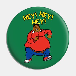 1970's Cartoon Characters Collectibles - Fat Albert Metal Pinback Button