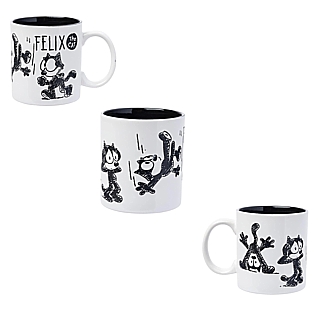 Cartoon Collectibles - Felix the Cat Hand Drawn 20 ounce Ceramic Mug by Silver Buffalo