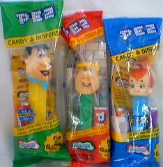 Flintstones Collectibles - Flintstones PEZ Barney, Pebbles, Fred