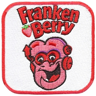 General Mills Cereal Collectibles - Monster Cereal Franken Berry Embroidered Iron-On Patch