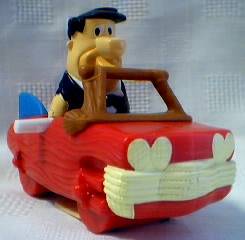 Flintstones Collectibles - Fred Flintstone Windup in Car