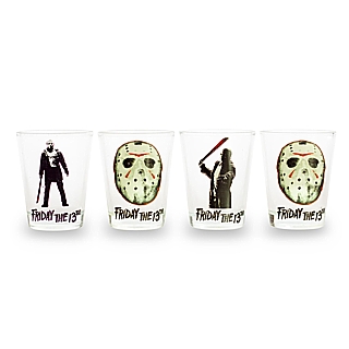 Horror Movie Collectibles - Friday the 13th Jason Voorhees Set of 4 Shotglasses