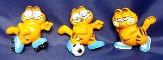 Garfield Collectibles - Garfield PVC Figures Soccer Jogging Roller Skates