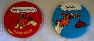 Garfield Collectibles - Garfield Pinback Buttons