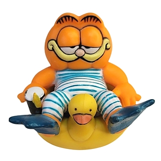 Garfield Collectibles - Garfield Rubber Ducky Inner Tube PVC Figure
