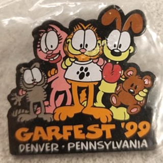 Garfield Collectibles - Garfield Fest 1999 Denver Pennsylvania Lapel Pin