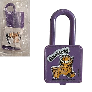 Garfield Collectibles - Garfield Plastic Twist Padlock - Kellogg's Cereal Premium