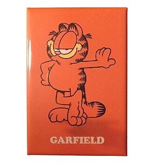 Garfield Collectibles - Garfield Leaning on Wall Metal Magnet