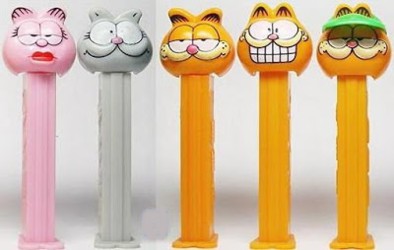 Garfield Collectibles - Garfield Arlene and Nermal PEZ Dispensers