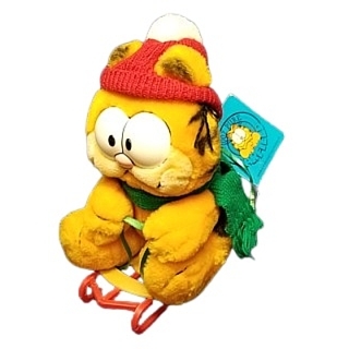 Garfield Collectibles - Garfield Winter Christmas Plush Sled