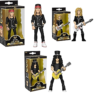 Rock and Roll Collectibles - Guns and Roses Heavy Metal POP! Gold Premium Vinyl Figures Set of 3