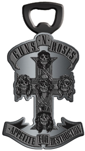 Rock and Roll Collectibles - Guns & Roses Heavy Metal Bottle Opener