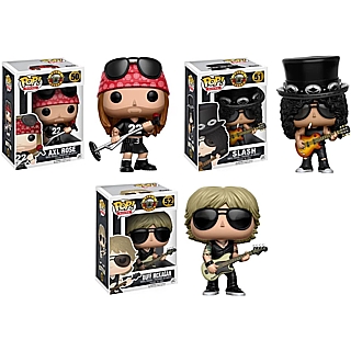 Rock and Roll Collectibles - Guns and Roses Heavy Metal POP! Rocks Vinyl Figures Set of 3