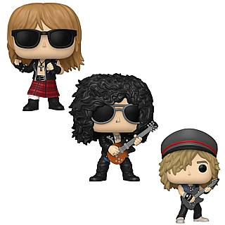 Rock and Roll Collectibles - Guns and Roses Heavy Metal Slash (November Rain) 513, Axl Rose (Live and Let Die) 514, Duff McKagan (1985) 515 POP! Rocks Vinyl Figures Wave 3 by Funko