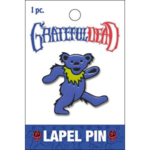 Rock and Roll Collectibles - Grateful Dead Blue Dancing Bear Enamel Lapel Pin Tie Tack