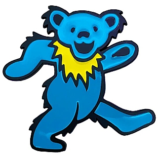 Grateful Dead Collectibles - Blue Dancing Bear Enameled Metal Magnet