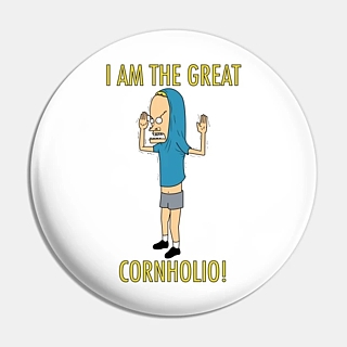 MTV's Beavis and Butt-head Collectibles -Great Cornholio Metal Pinback Button
