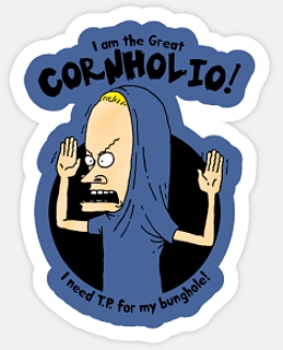 MTV's Beavis and Butthead Collectibles - Beavis as the Great Cornholio Vinyl Sticker