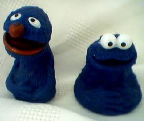 Sesame Street - Grover and Cookie Monster Finger Puppets
