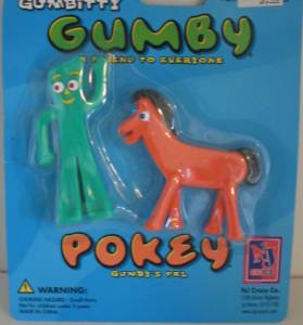 Cartoon Collectibles - Gumby and Pokey Mini Bendable Figures