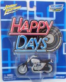 Happy Days - 1970's Television Show Collectibles - Fonzie Motorcycle Die Cast